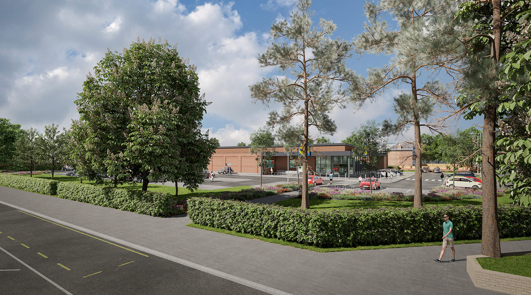 3D visual from Green Lane of the previous design