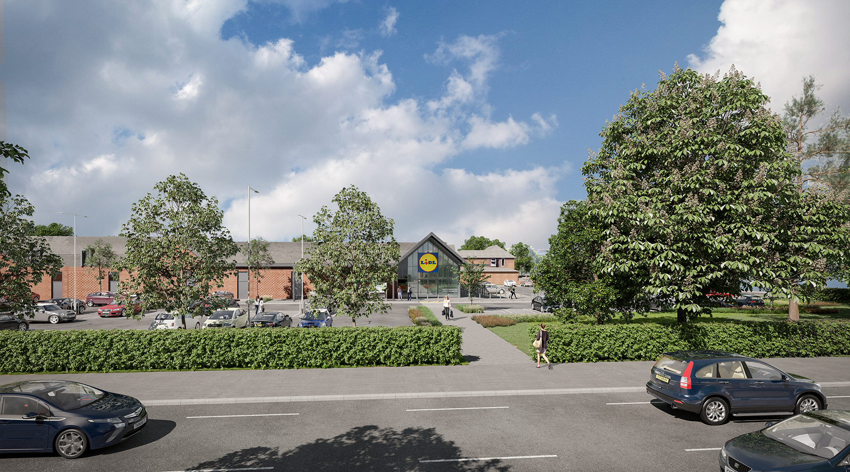 3D visual from Green Lane of the store