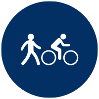 pedestrian cycle icon